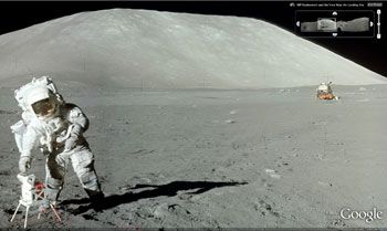 Moon in Google Earth